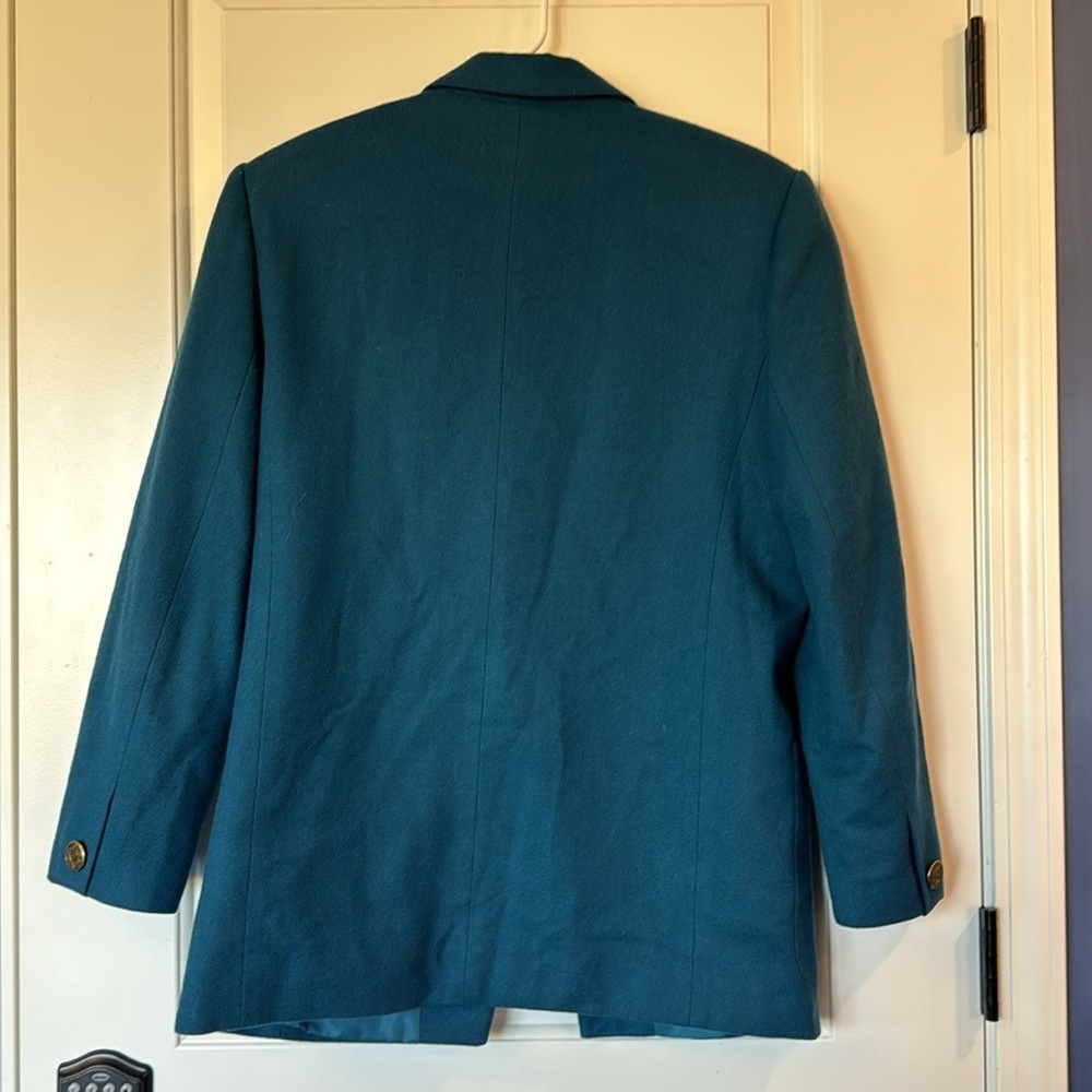 VTG Norton McNaughton Size 8 dark teal Blazer - Picture 6 of 9